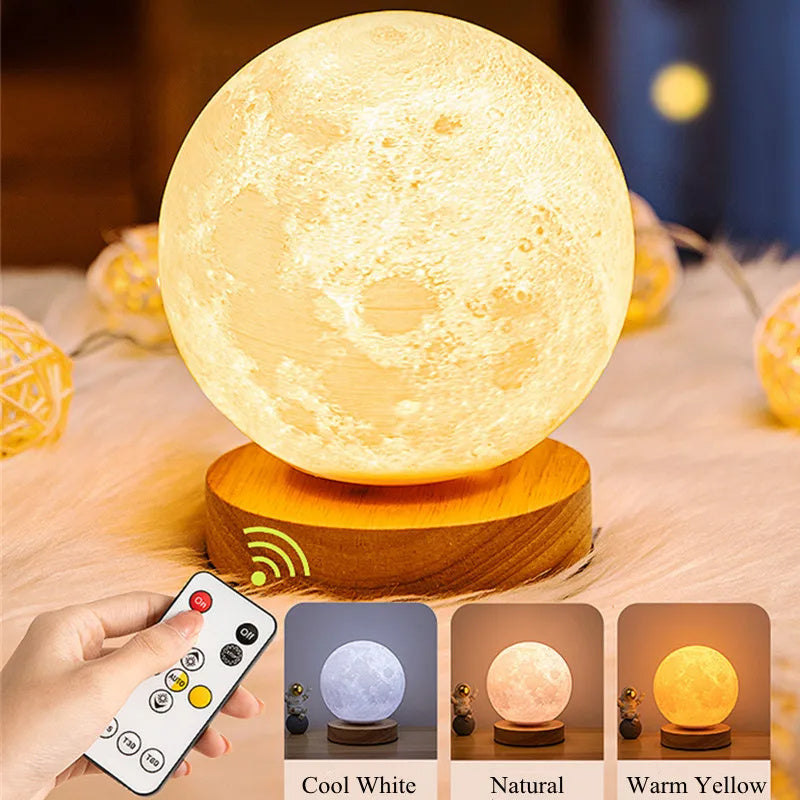 Creative 3D Magnetic Moon Lamp